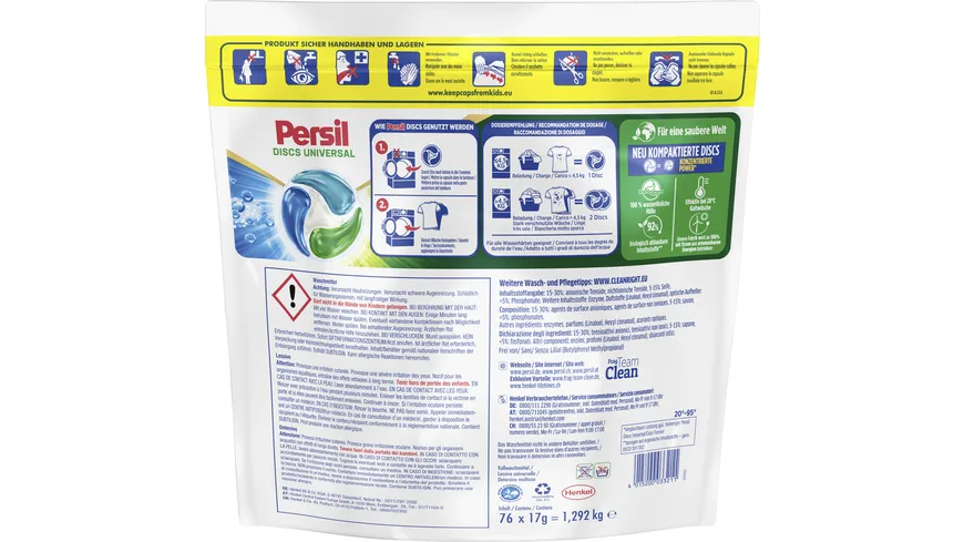 Persil 4in1 DISCS Universalwaschmittel Excellence 76WL 1,292kg