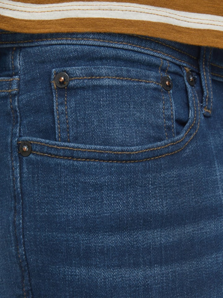 Jack & Jones Jeans TIM Straight Legs Flat Front TIM ORIGINAL in Dunkelblau-2 günstig kaufen