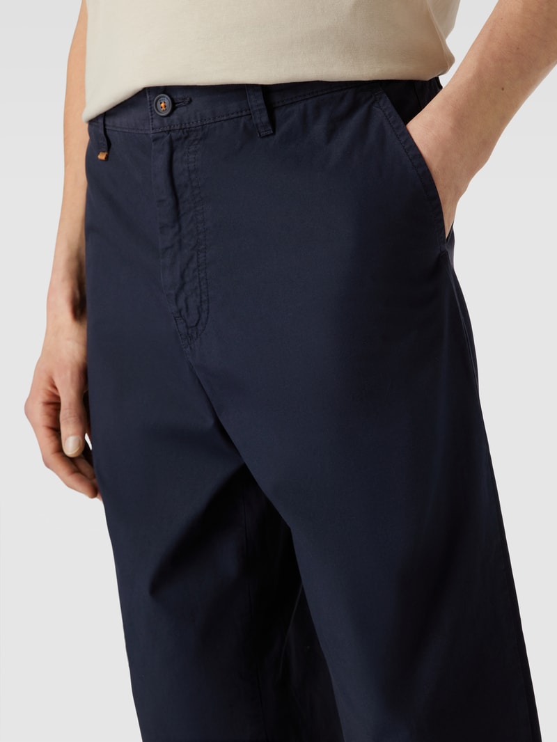 Hose mit Label-Details Modell 'STATUM' in marineblau