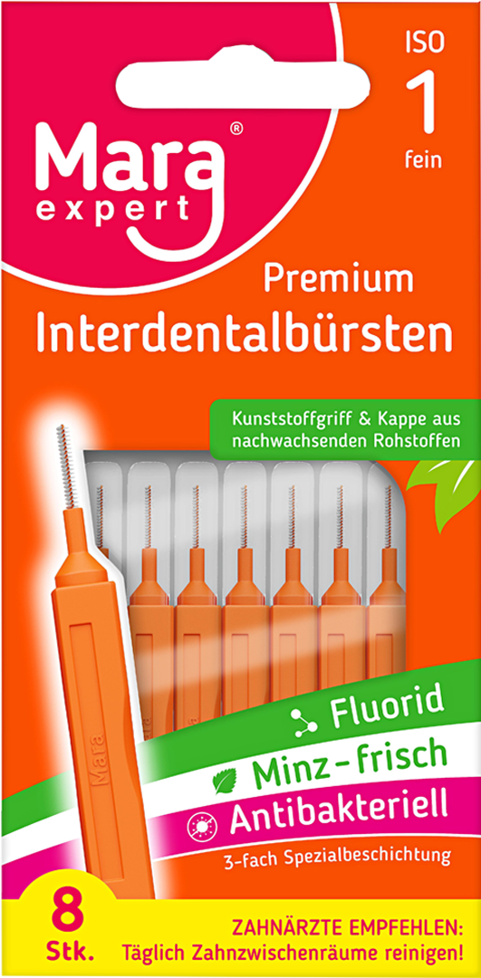 Mara Expert ISO 1 Premium Interdentalbürsten orange