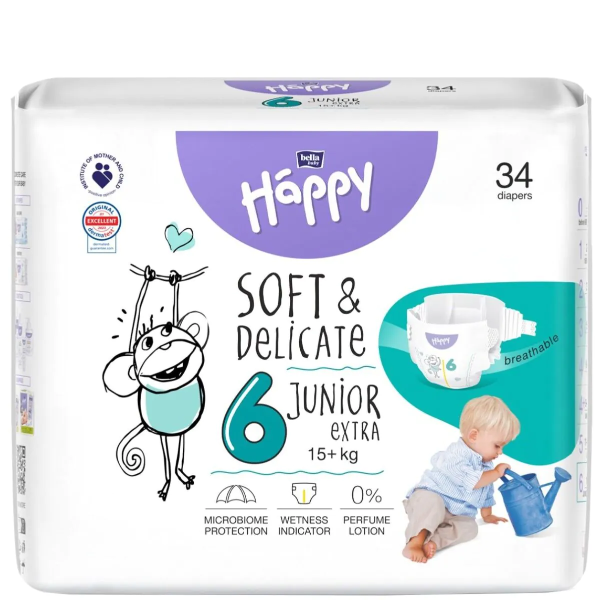 Bella Baby Happy Soft & Delicate Bleer Junior Extra 34 stk.