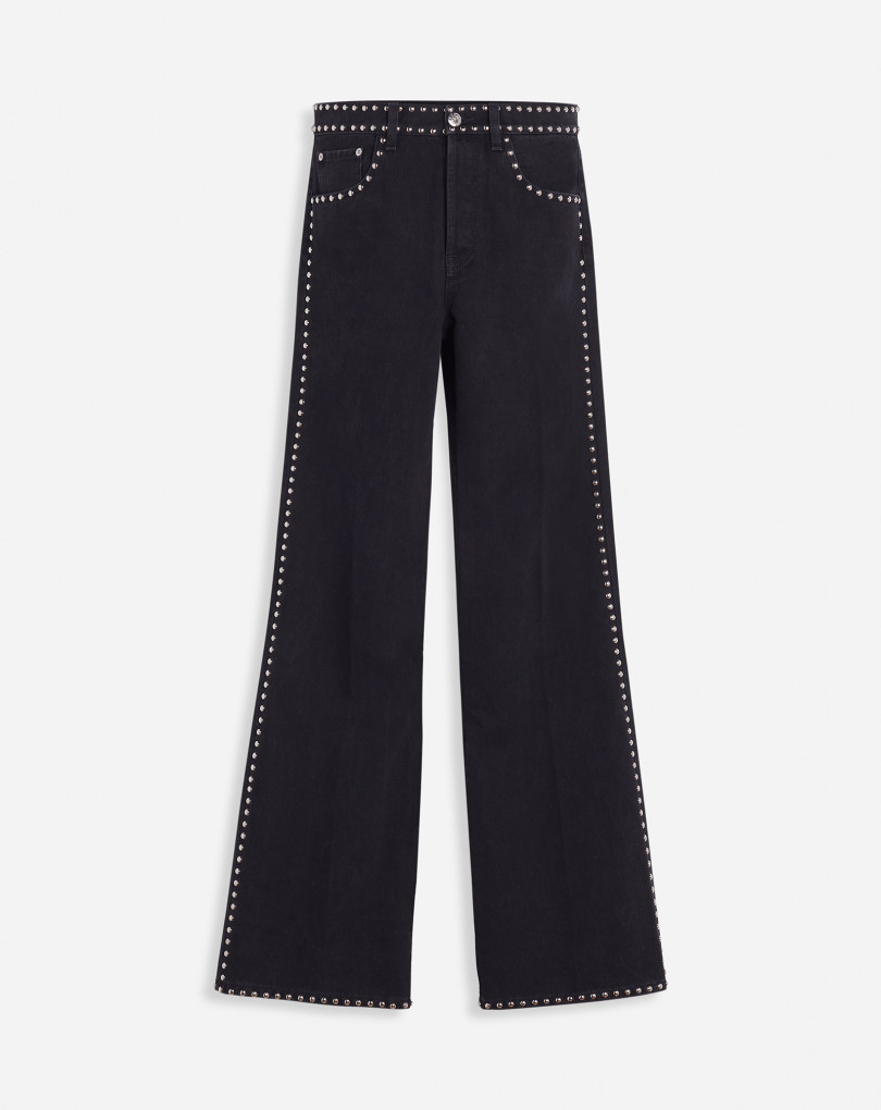 LANVIN X FUTURE PANTALON ÉVASÉ À CLOUS