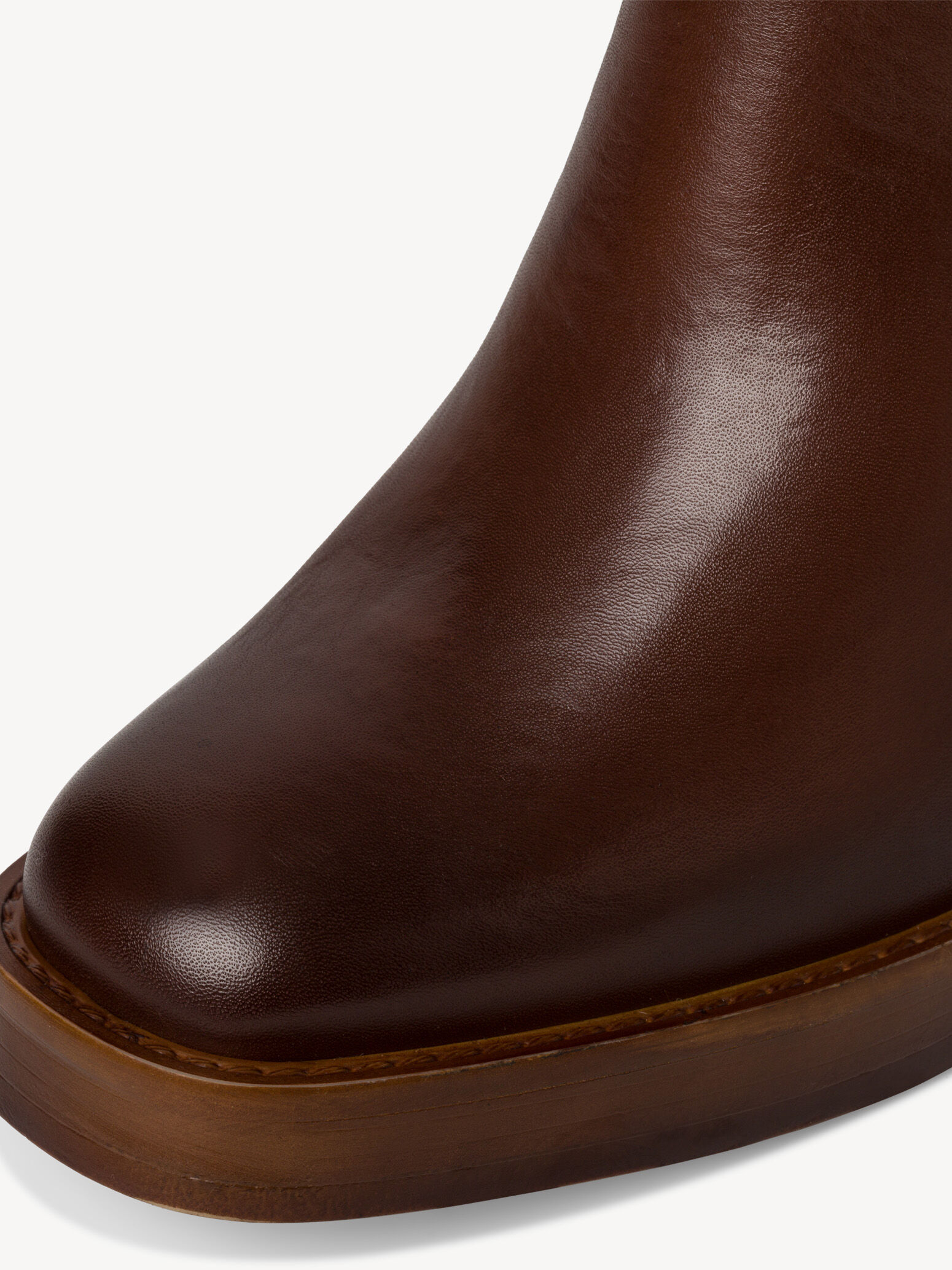 Bottine en cuir - marron