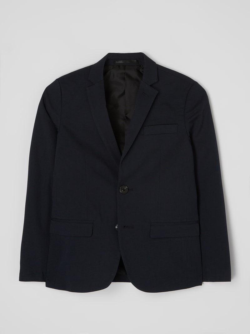Blazer mit Reverskragen in marineblau