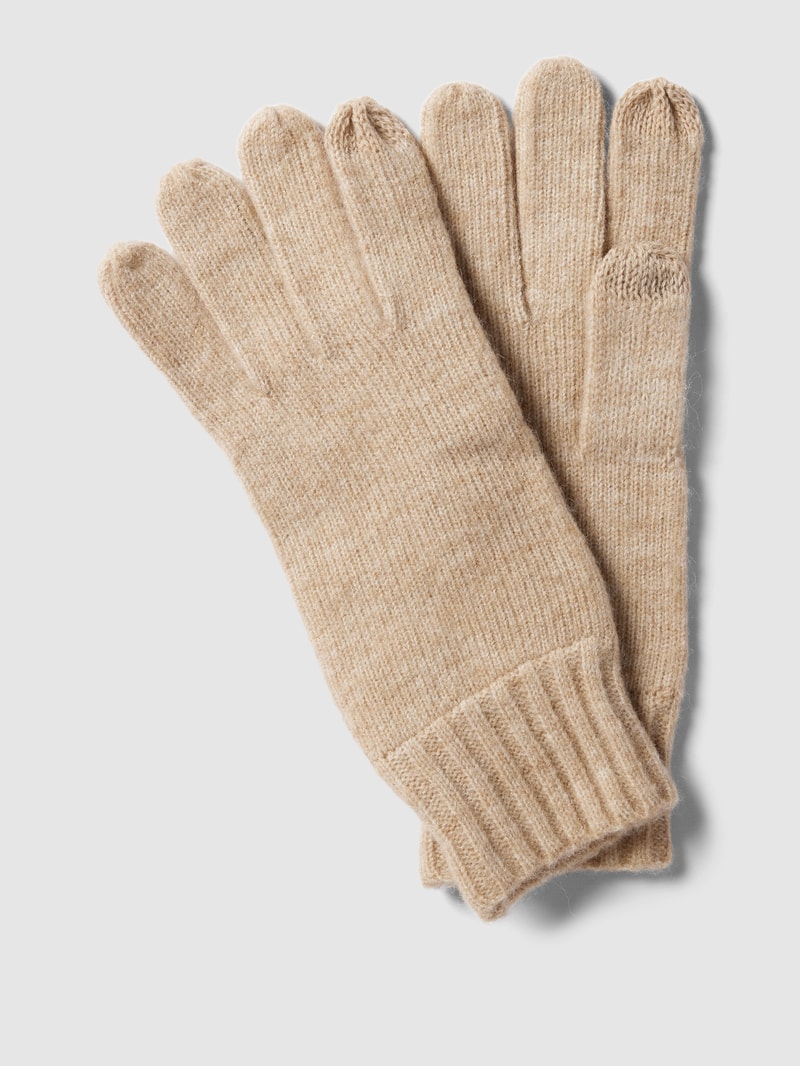 Handschuhe mit Label-Detail in beige