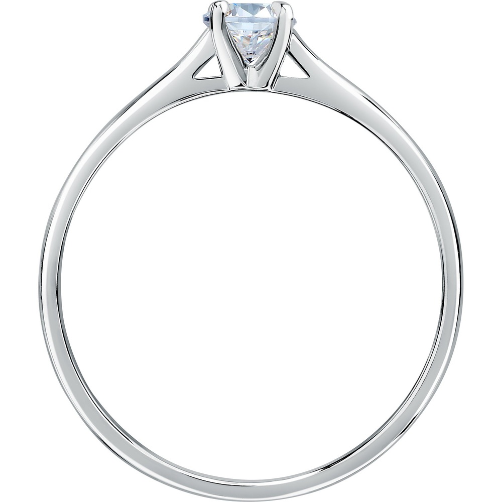Live Diamond Bague pour femme 375 Or blanc recyclé or blanc Bague