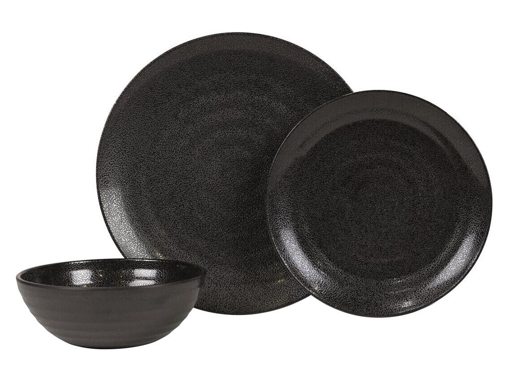 Kampa Ebony Cobble 12-teiliges Geschirrset