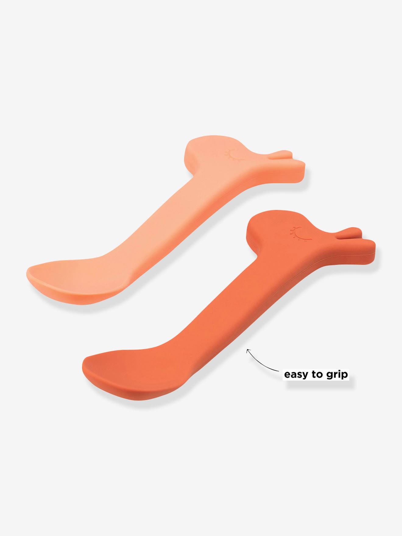 Lot de 2 cuillères en silicone Lalee DONE BY DEER orange