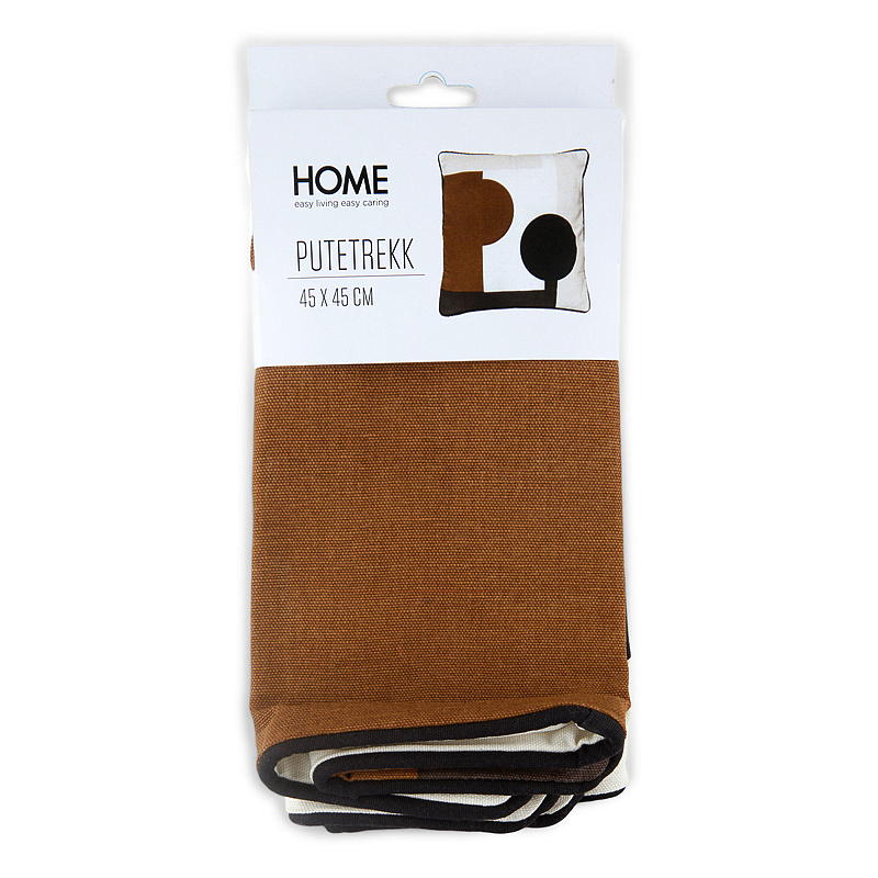 Home Putetrekk 45x45 cm bomull print sirkel