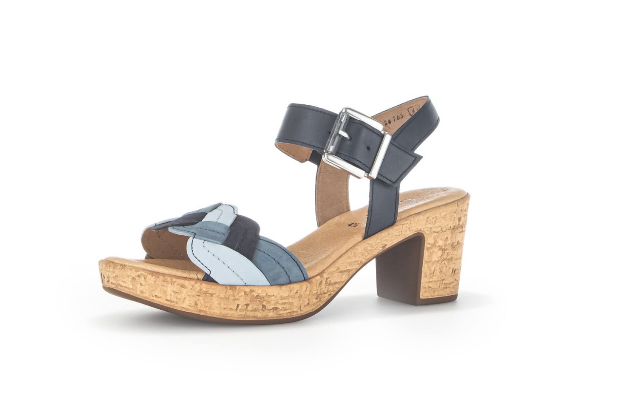 GABOR Plateau Sandalen blau