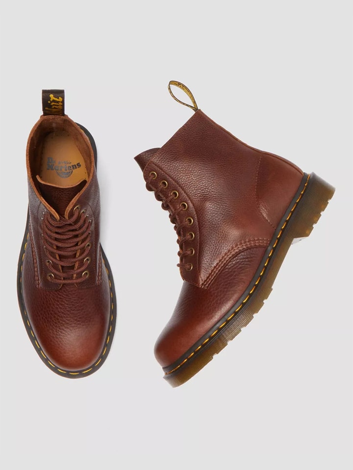 Dr. Martens Leder-Boots in Braun günstig kaufen