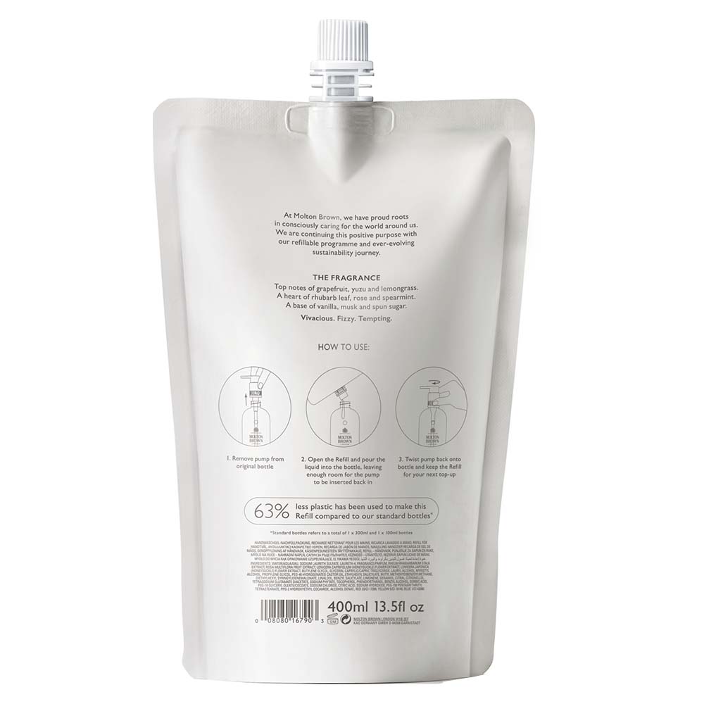 Molton Brown Delicious Rhubarb & Rosse Handwash Refill 400 ml