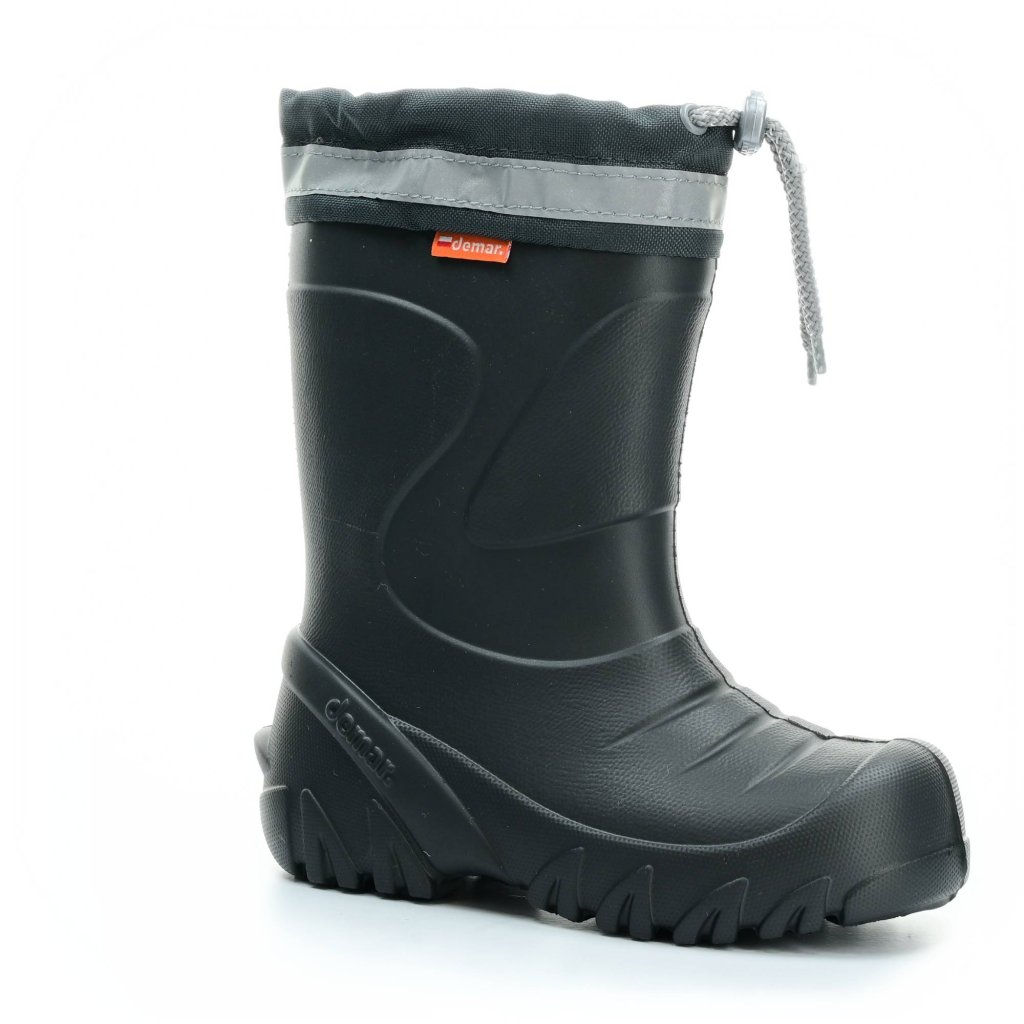 Demar Mammut graue Gummistiefel AD mit Woll-Innensocke