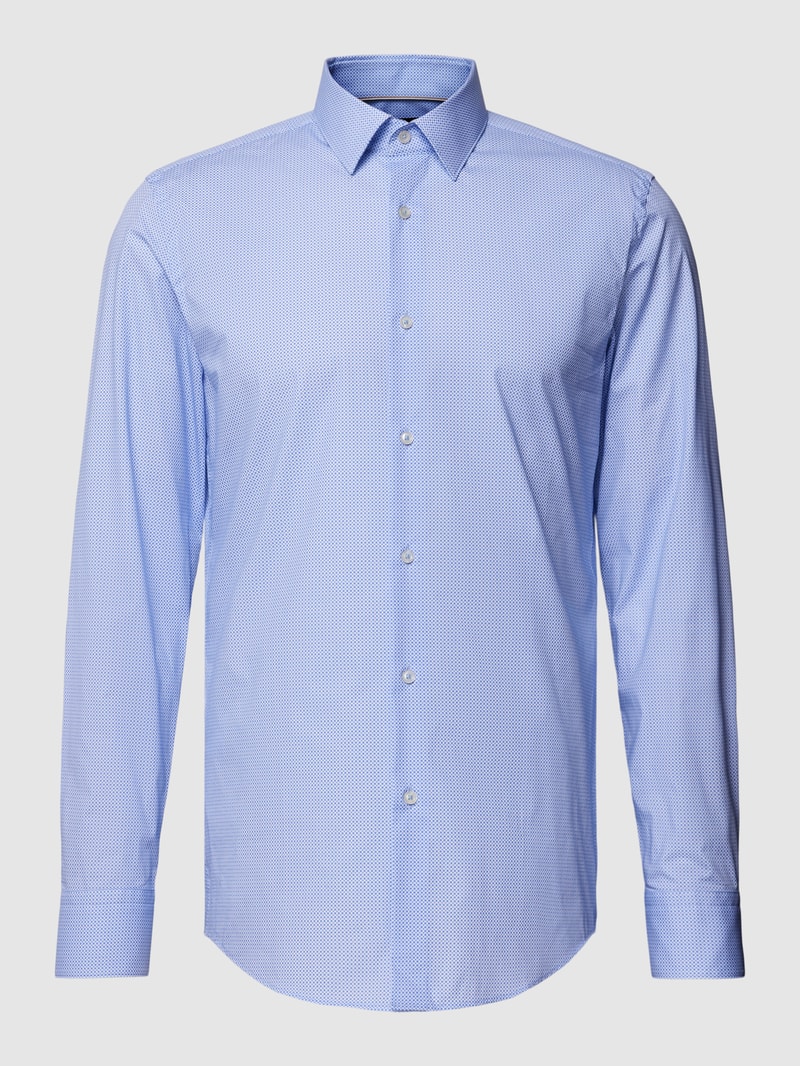 Slim Fit Business-Hemd mit Kentkragen Modell 'HANK' in bleu
