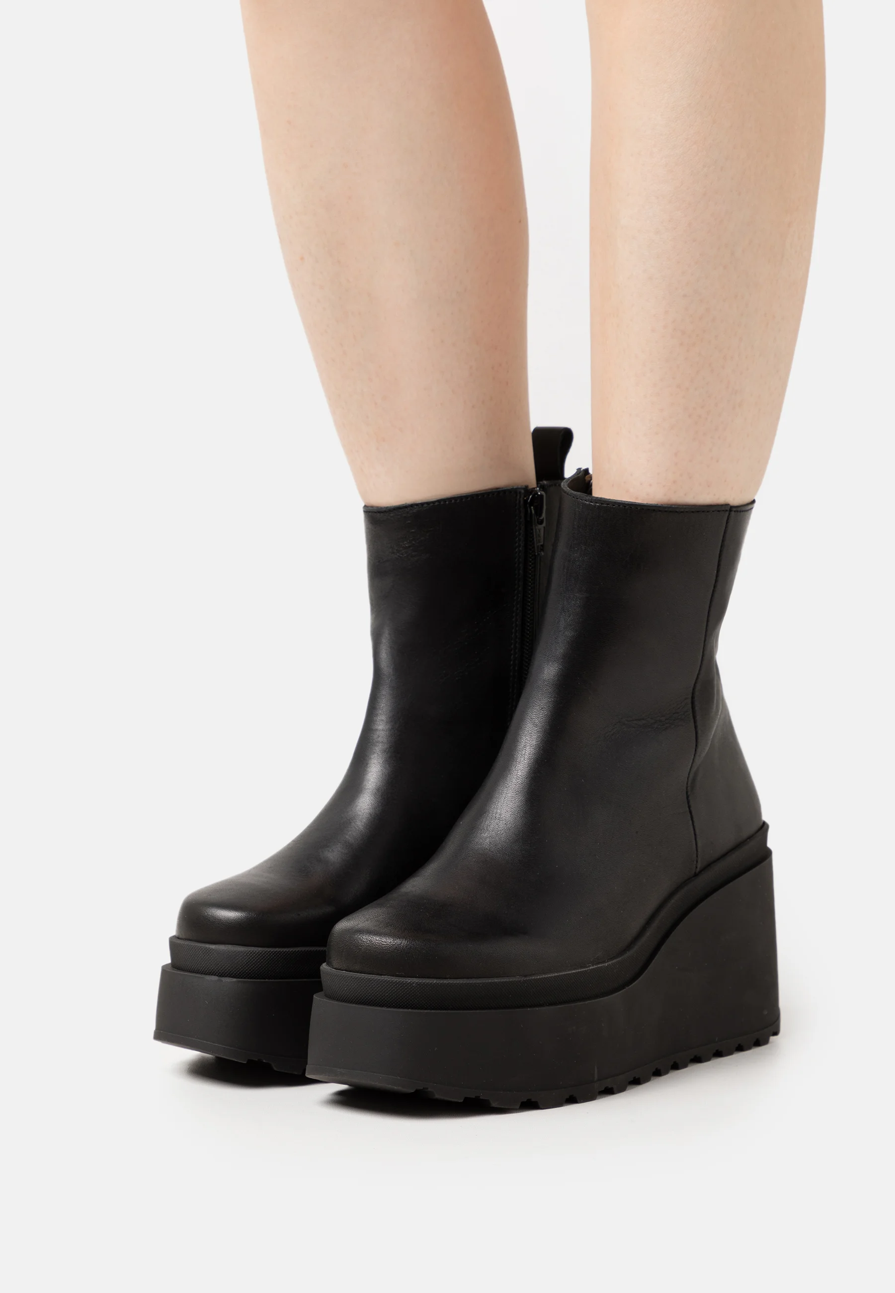 Zign LEATHER - Botines con plataforma