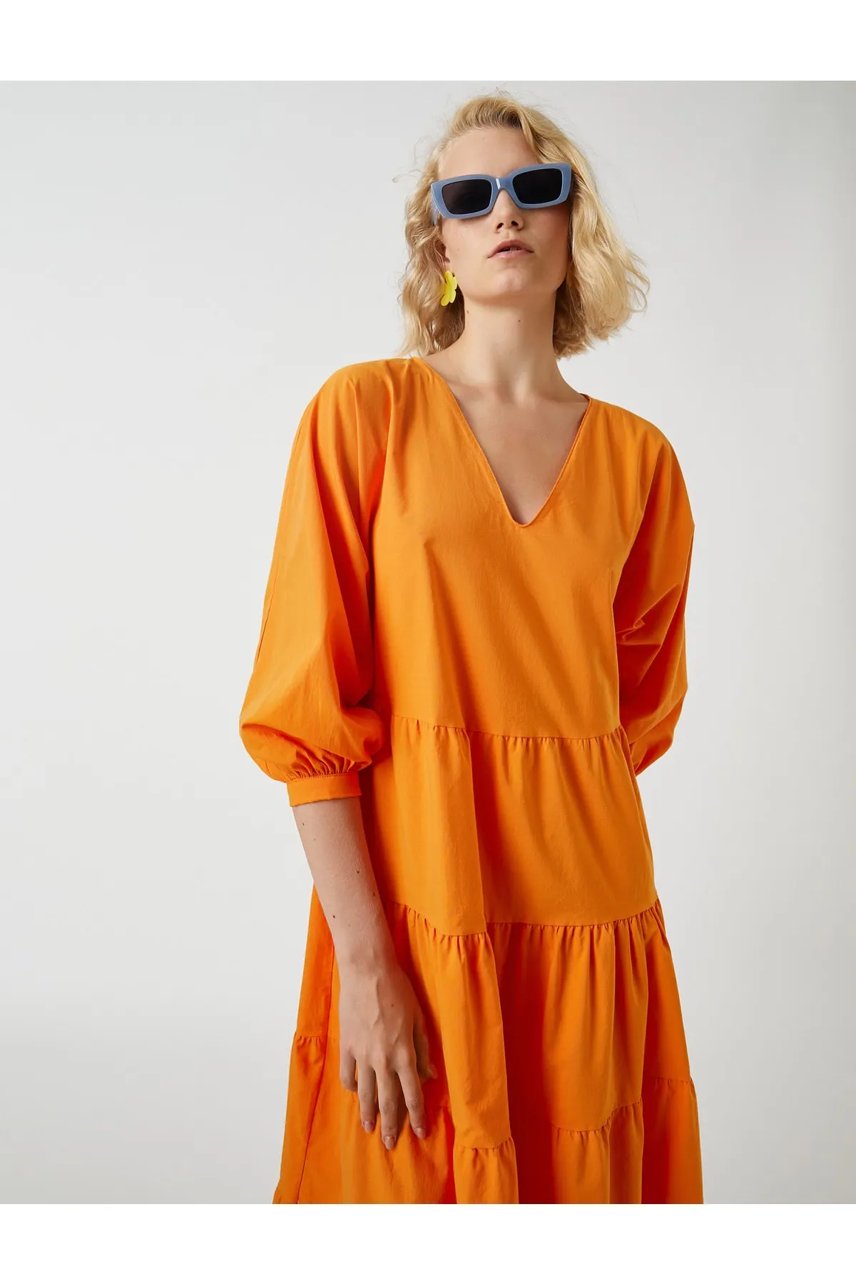 Koton  Übergroßes Midikleid