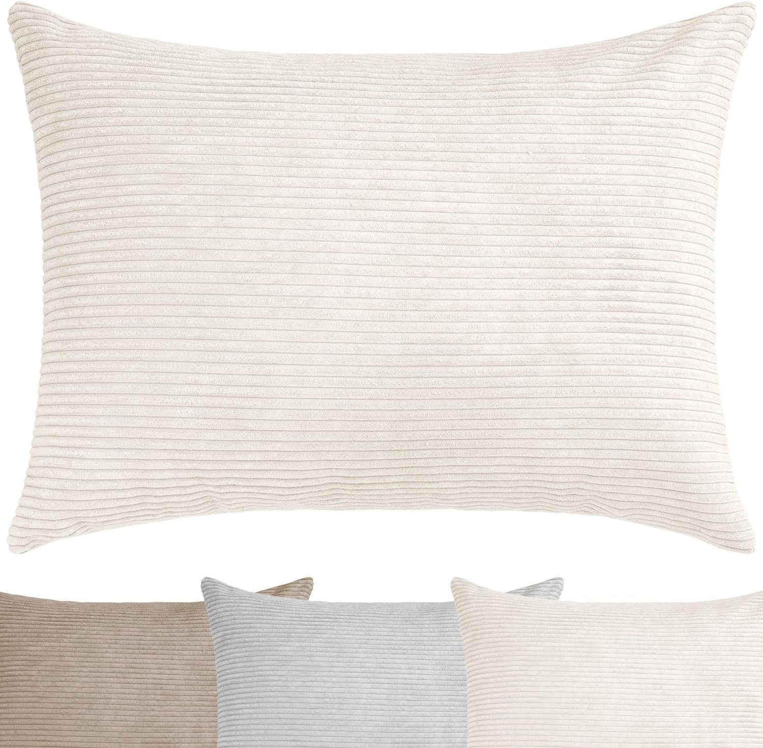 Selfitex Dekokissen XXL 60x80 inkl. Füllkissen kuschelweiches Lesekissen, Rückenkissen, Sofakissen, für Couch, Bett oder als Polster jeglicher Art