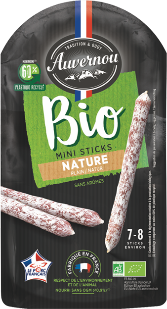 Auvernou Bio Mini Stick Salami Natur