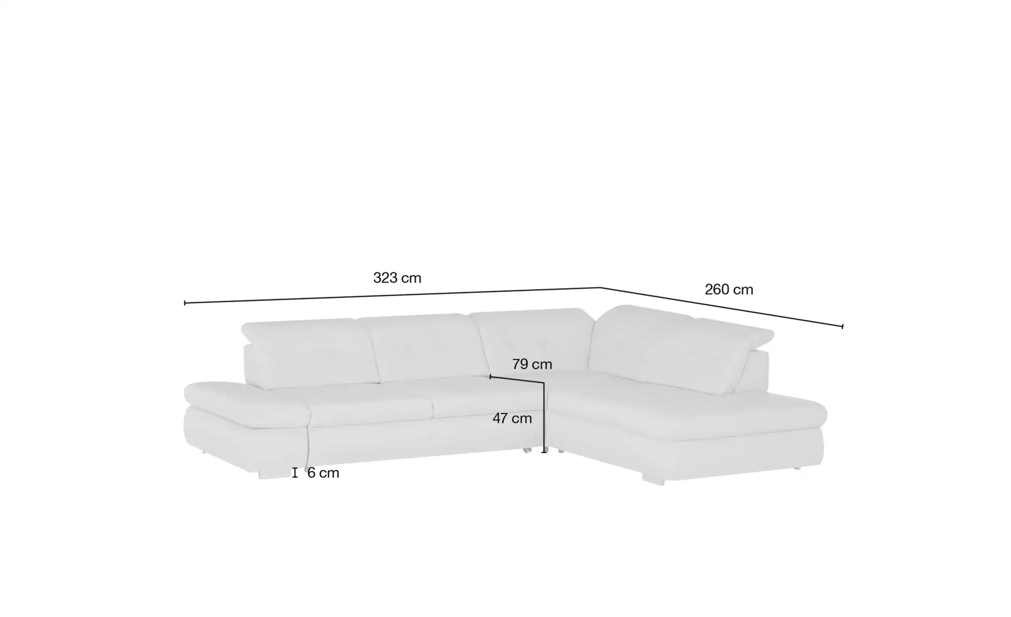 Kollektion Kraft Ecksofa Leder Spencer