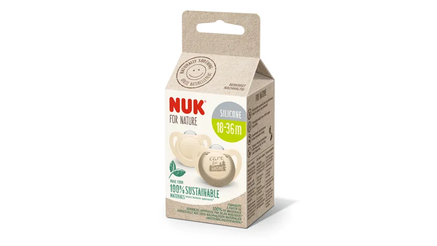 NUK for Nature Schnuller Silikon 18-36 Monate