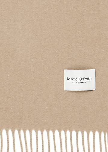 Marc O'Polo Schal mit Fransen aus softer Schurwolle
