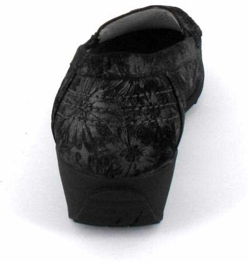 WALDLÄUFER Komfort Slipper schwarz 348502