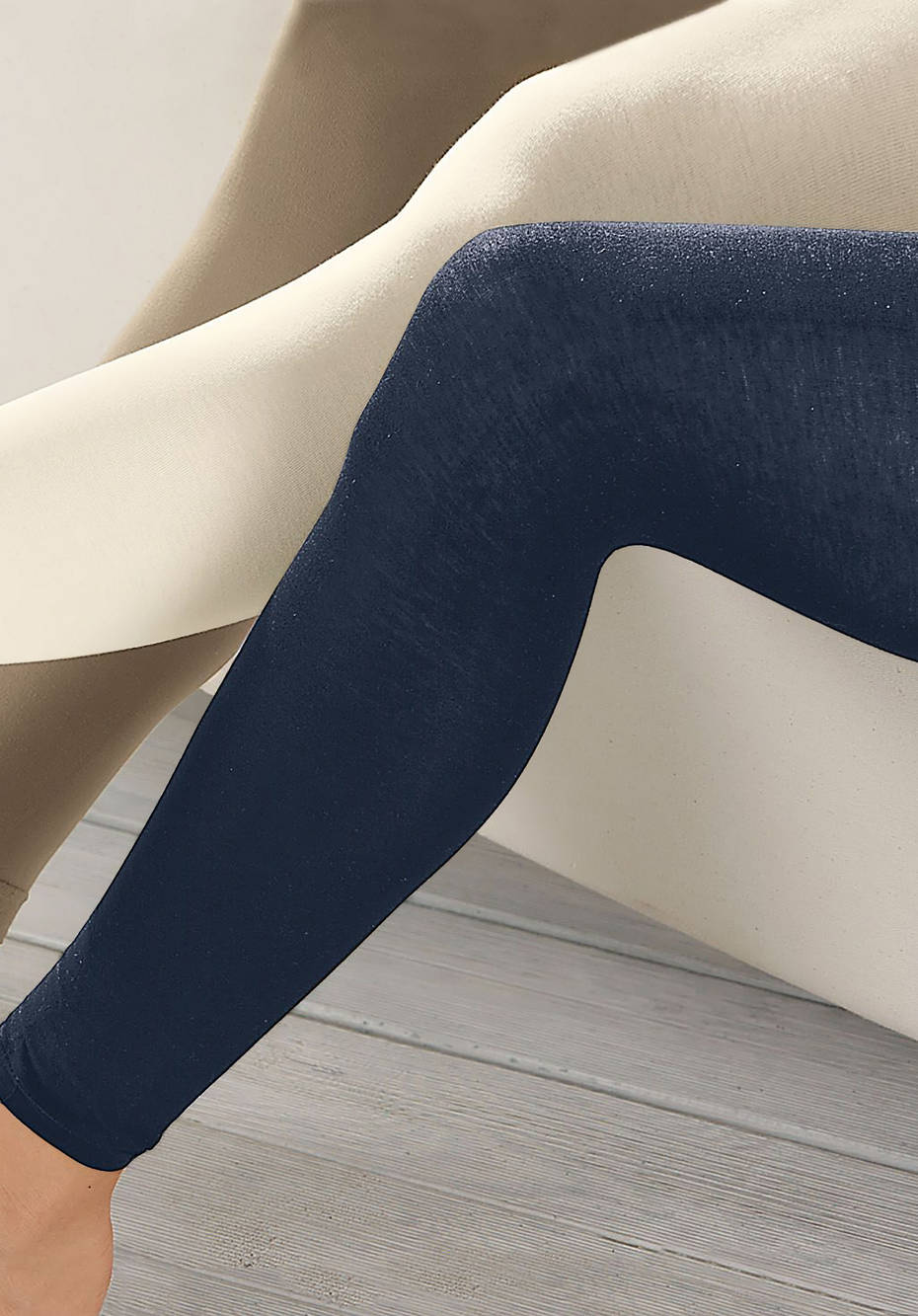 Feinstrumpf-Leggings aus Bio-Baumwolle