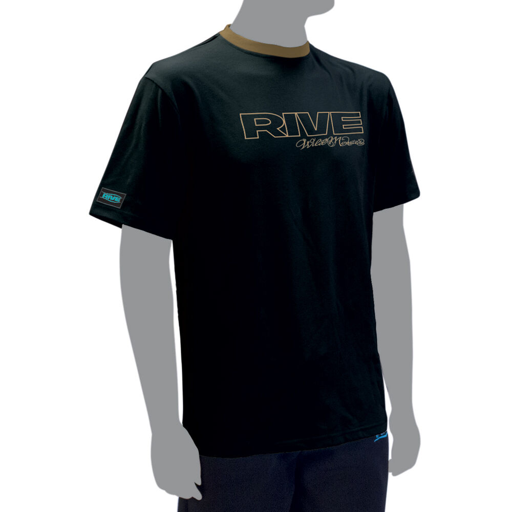 „Rive Specimen“ marškinėliai su logotipu, juodi