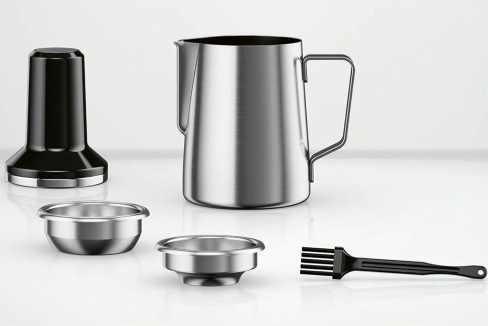 SilverCrest Siebträgermaschine KITCHEN TOOLS Profi-Gerät SSMP 1770 A2, 15-bar-Pumpe, integriertes Mahlwerk, Kabellänge: ca. 100 cm