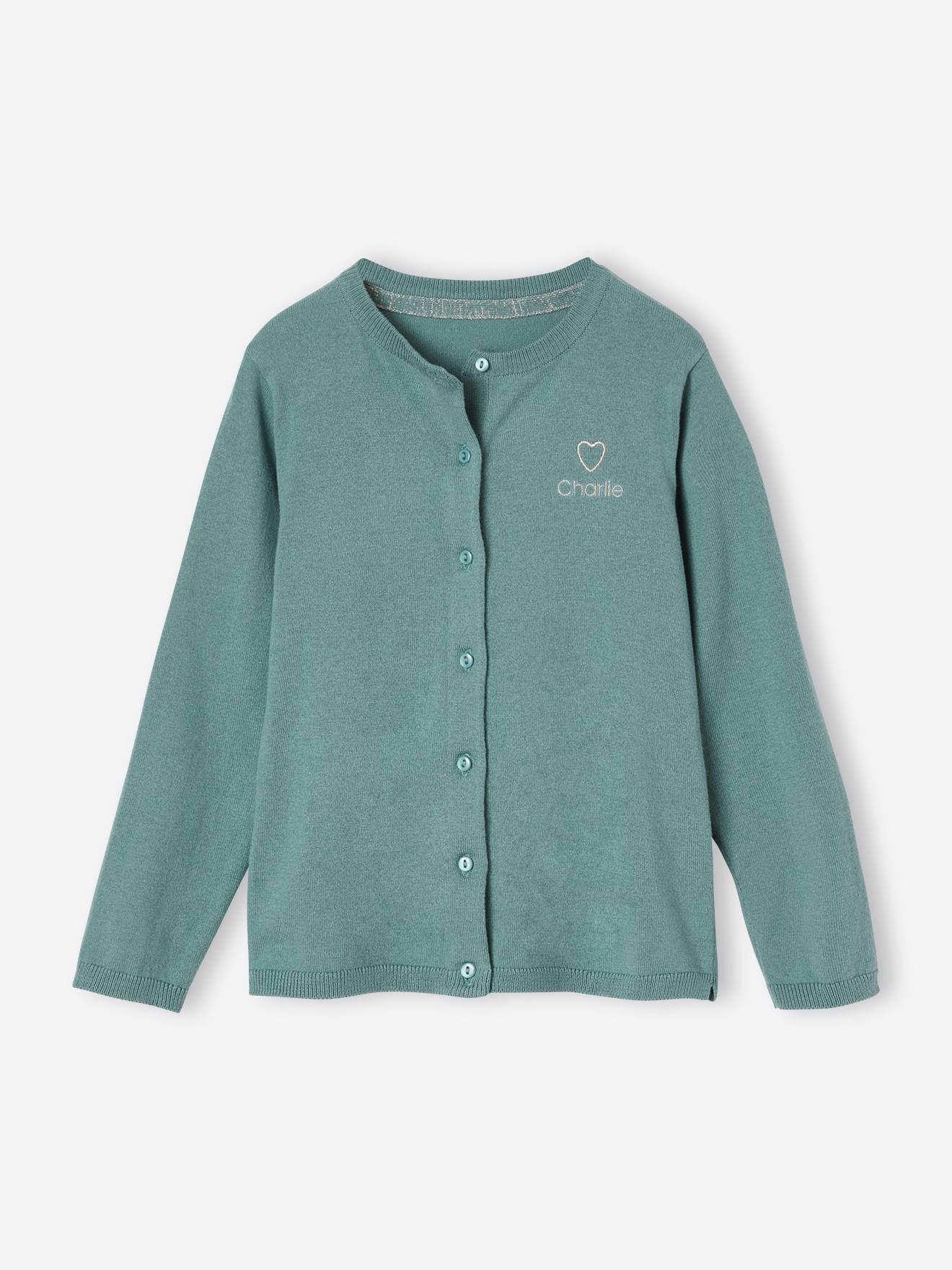 Gilet Basics personnalisable fille bleu glacier