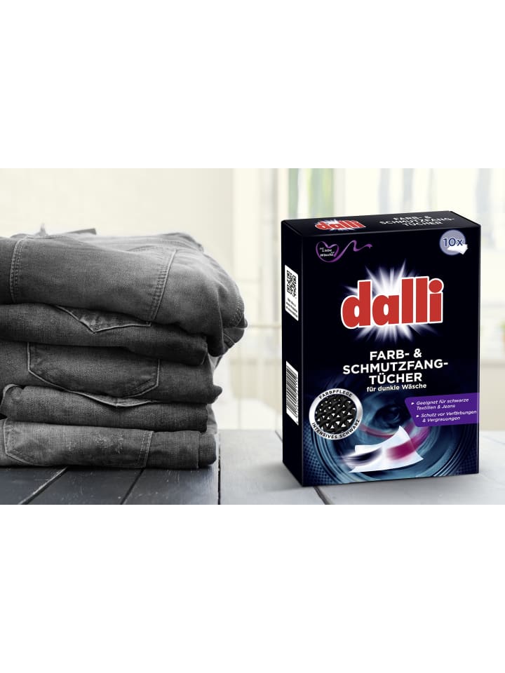 DALLI-WERKE Farb- & Schmutzfangtücher für dunkle Wäsche| Alle Textilien | 10 Tücher günstig kaufen onesize
