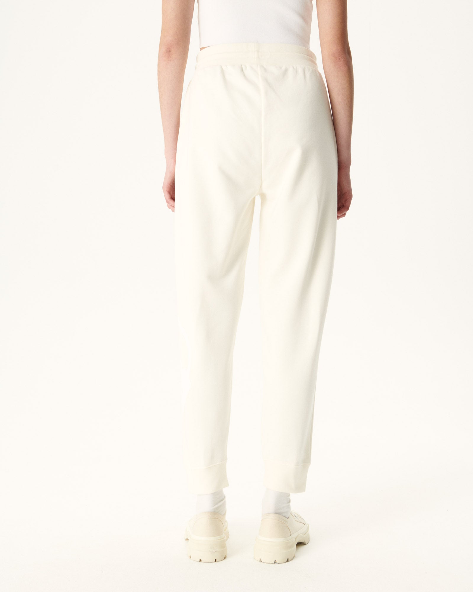 Jogpant femme en coton biologique Ecru Soledad