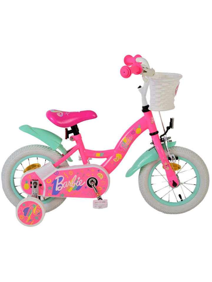 Volare Kinderfahrrad Barbie Fahrrad in Rosa für Mädchen 12 Zoll Kinderrad 3 Jahre günstig kaufen onesize
