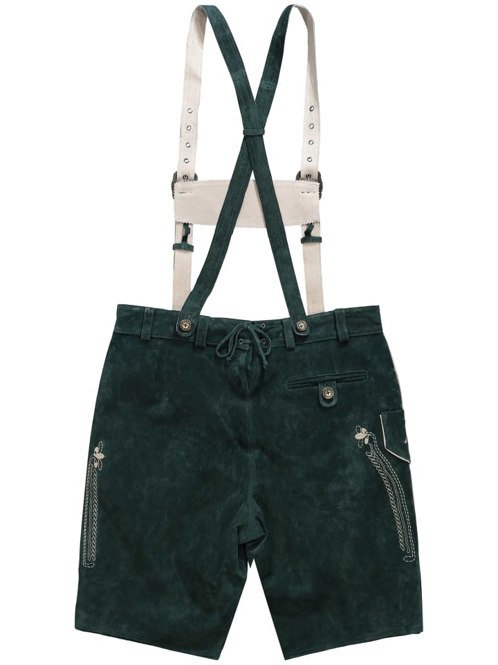JP1880 Lederhose in flaschengrün günstig kaufen