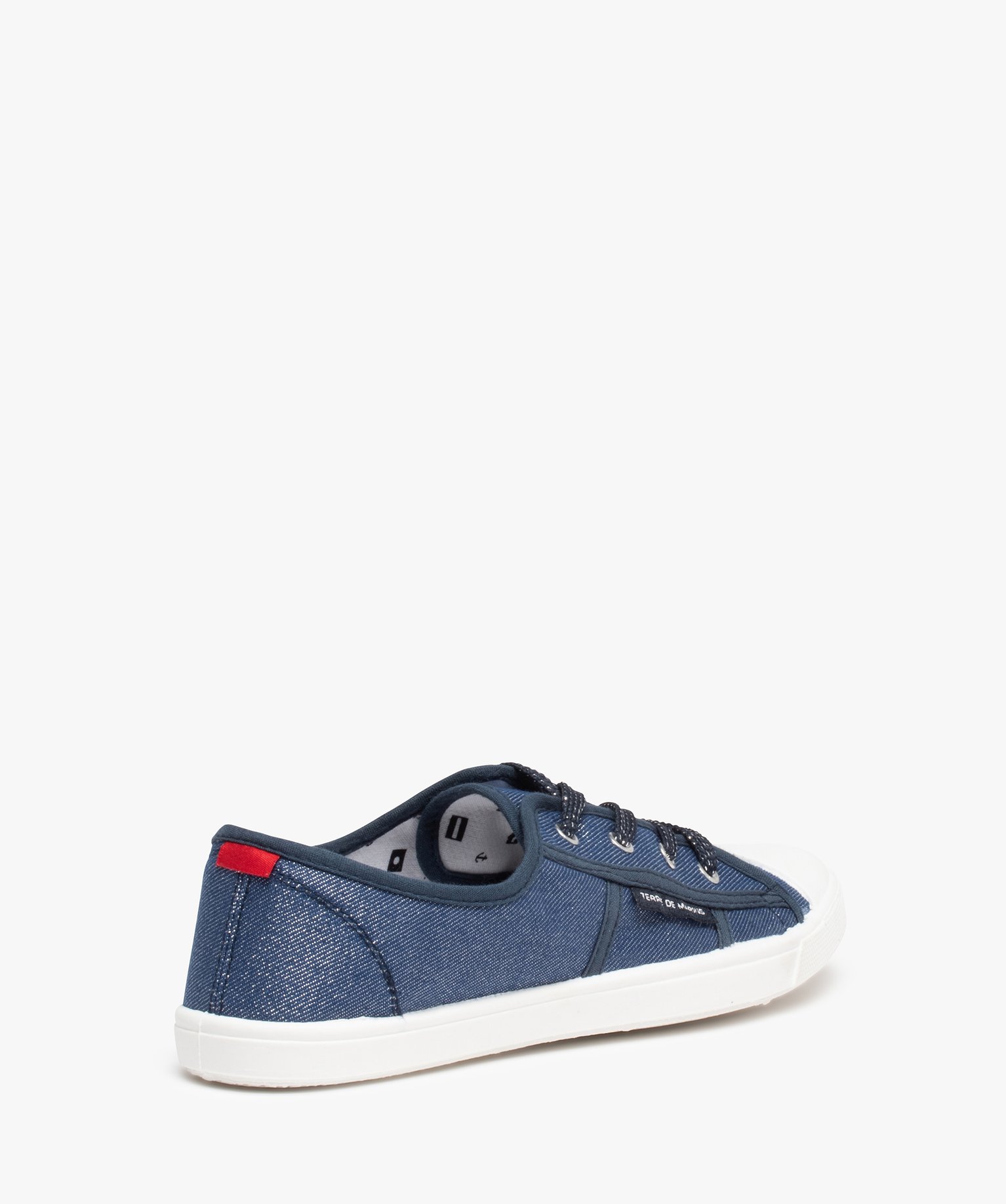 Baskets femme en toile à bout renforcé – Terre de Marins marine | GEMO