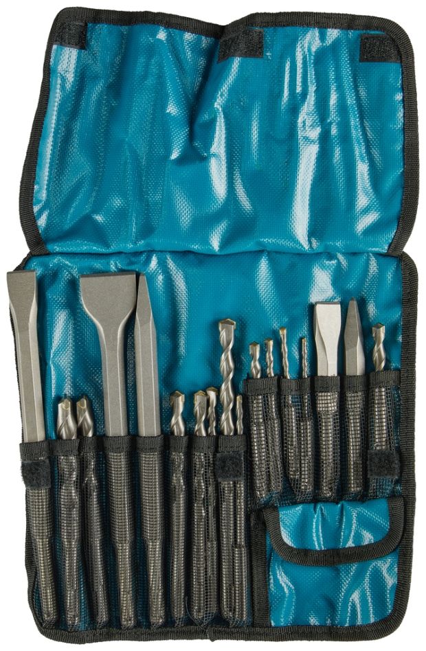 Zestaw wierteł i dłut Makita D-53609 SDS-Plus w walizce, 17 elementów