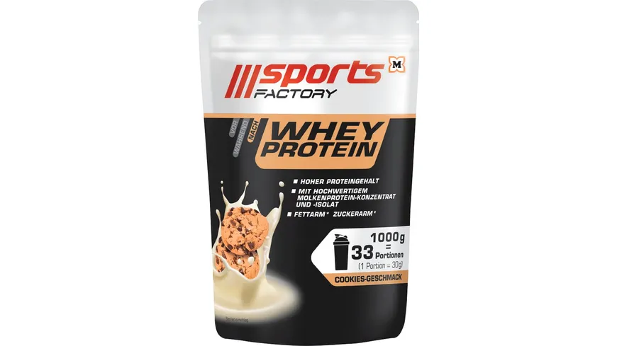 SPORTS FACTORY Whey Protein Cookies 1000 g