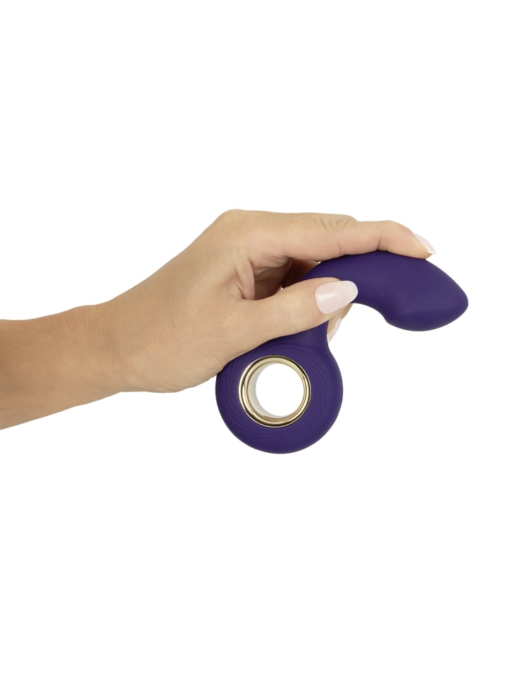 Sweet Smile Vibrator Vibrating G-&P-Spot Massager in lila günstig kaufen 13,5 cm