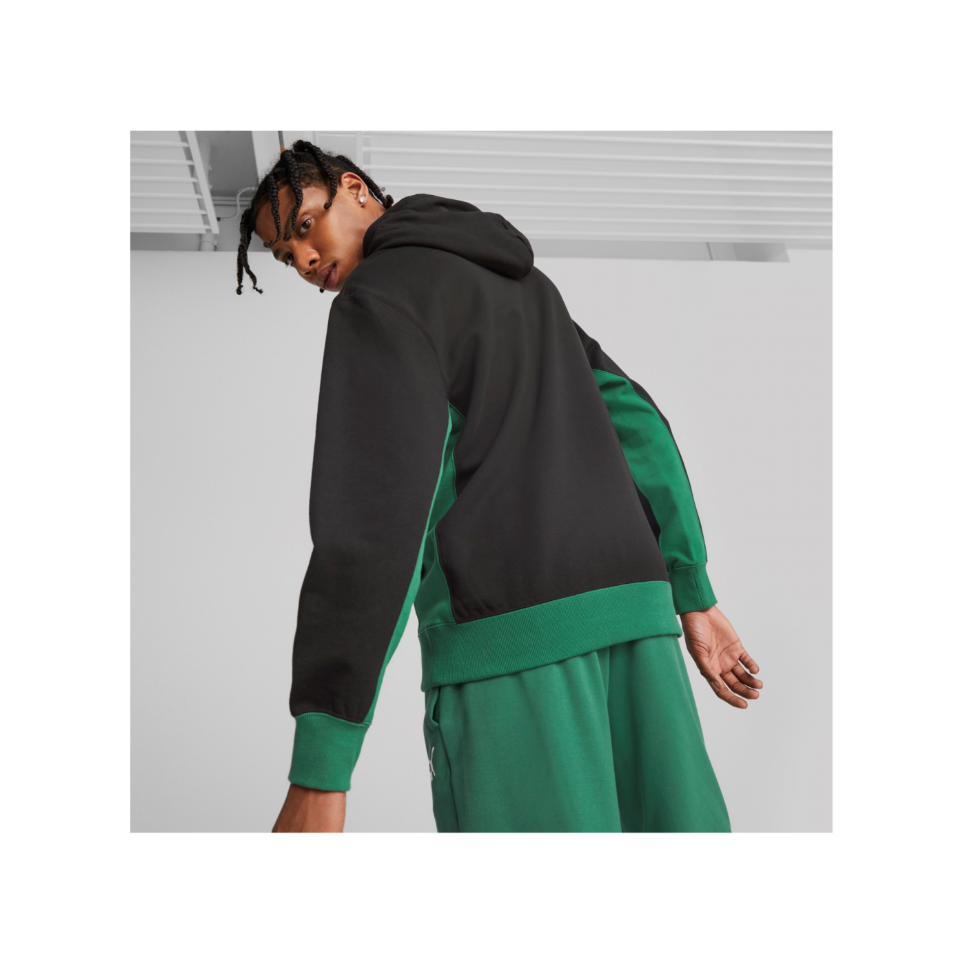PUMA Classics Block Hoody Schwarz Rot F56