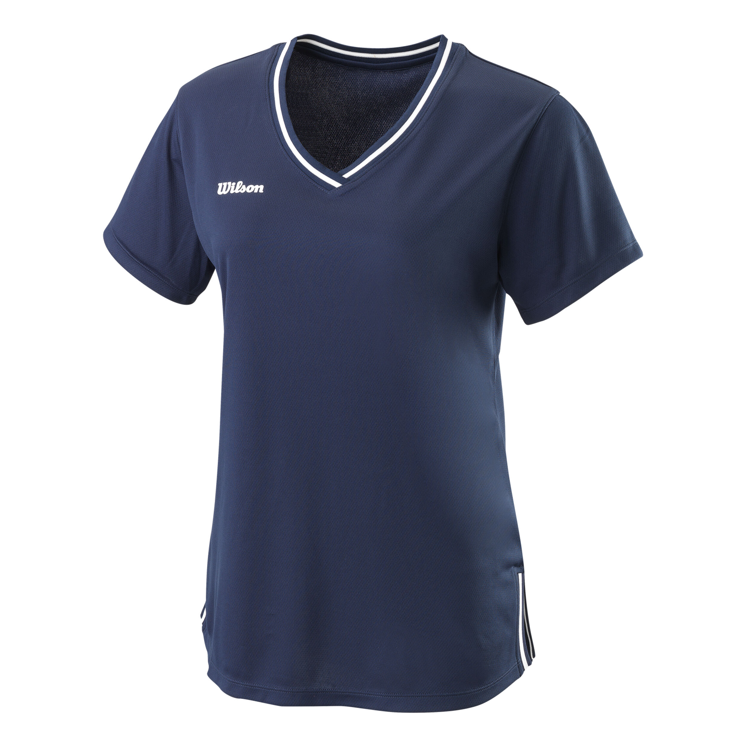 Team II V-Neck T-Shirt Damen - Dunkelblau