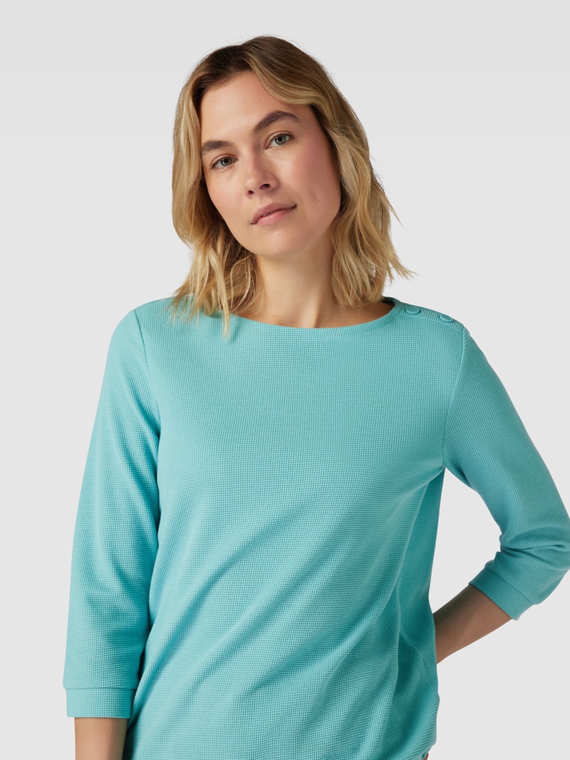 Pullover mit 3/4-Arm und Tunnelzug in mint