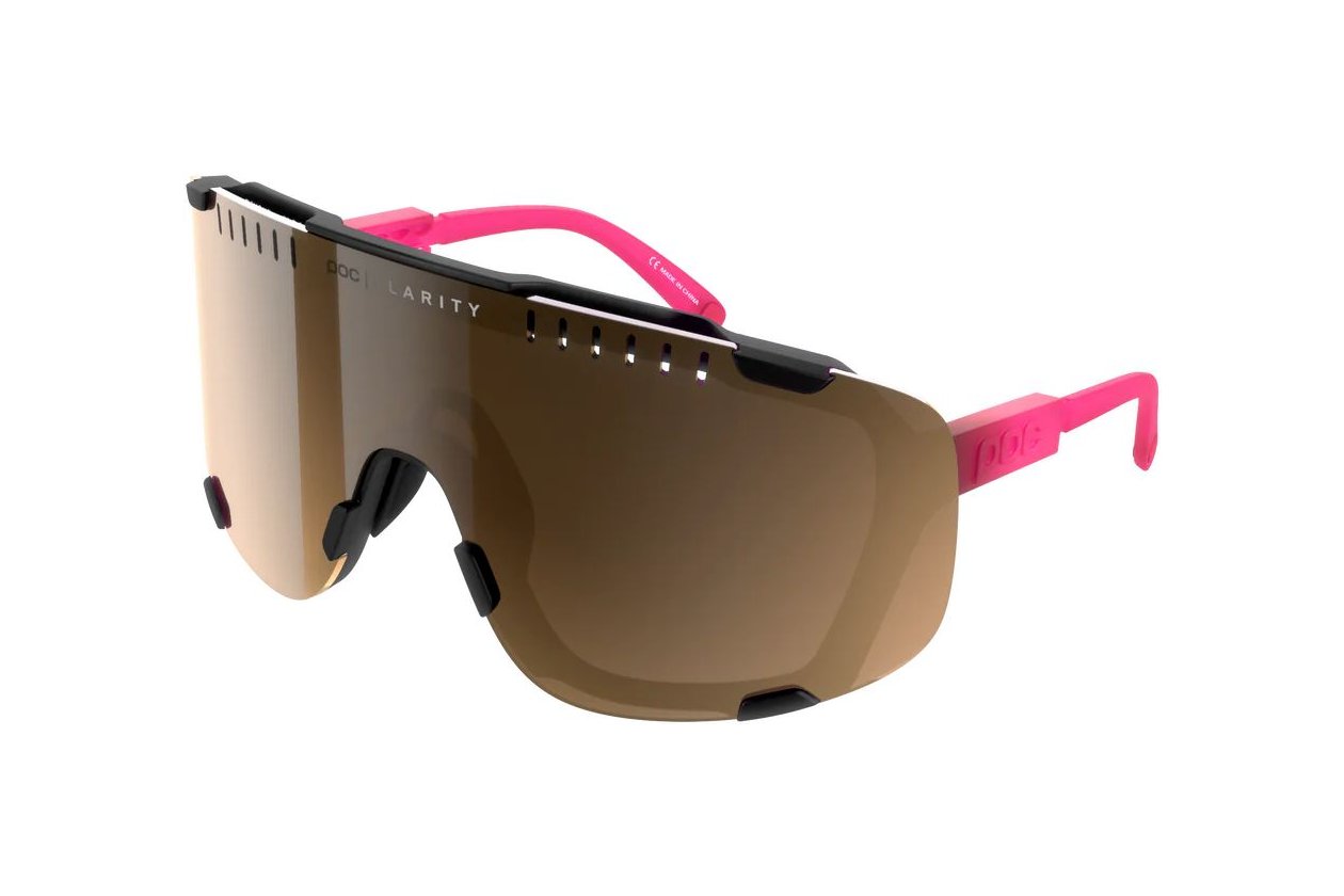 POC Devour - Fluorescent Pink/Uranium Black Translucent/Brown/Si