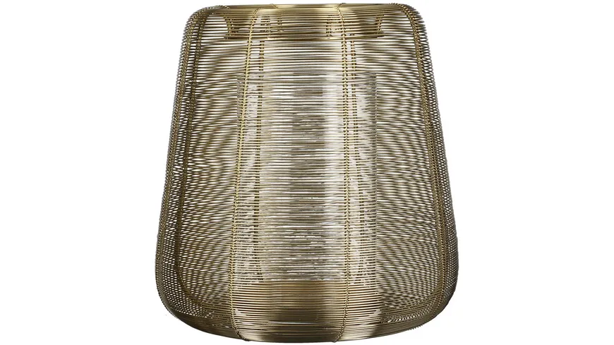 Casablanca Windlicht/Laterne Lucerno Ø25cm gold
