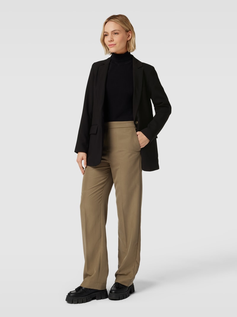 Blazer mit Reverskragen Modell 'Sigrid' in schwarz