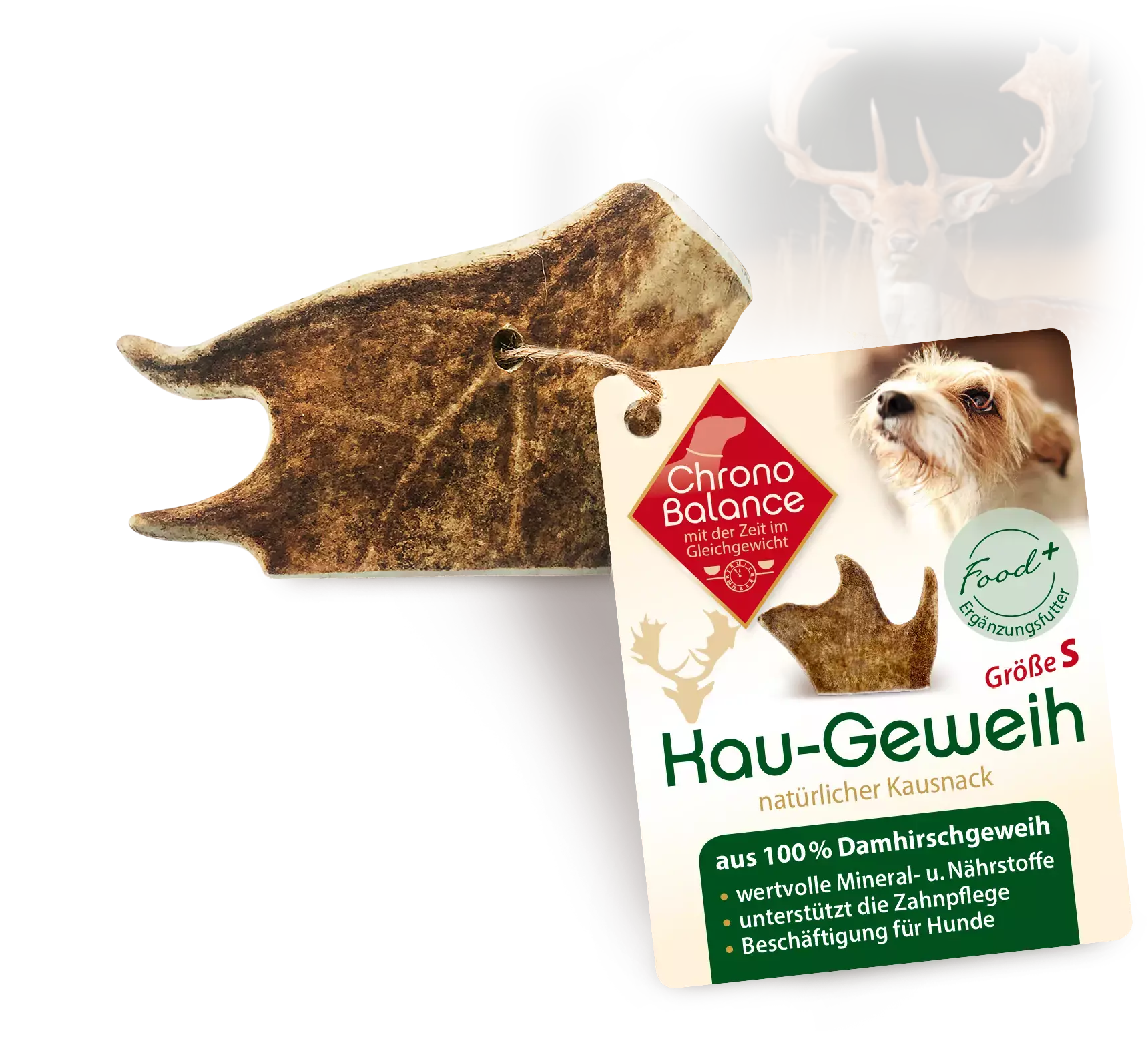ChronoBalance Snacks ChronoBalance natürliches Damhirsch Kaugeweih 49 g