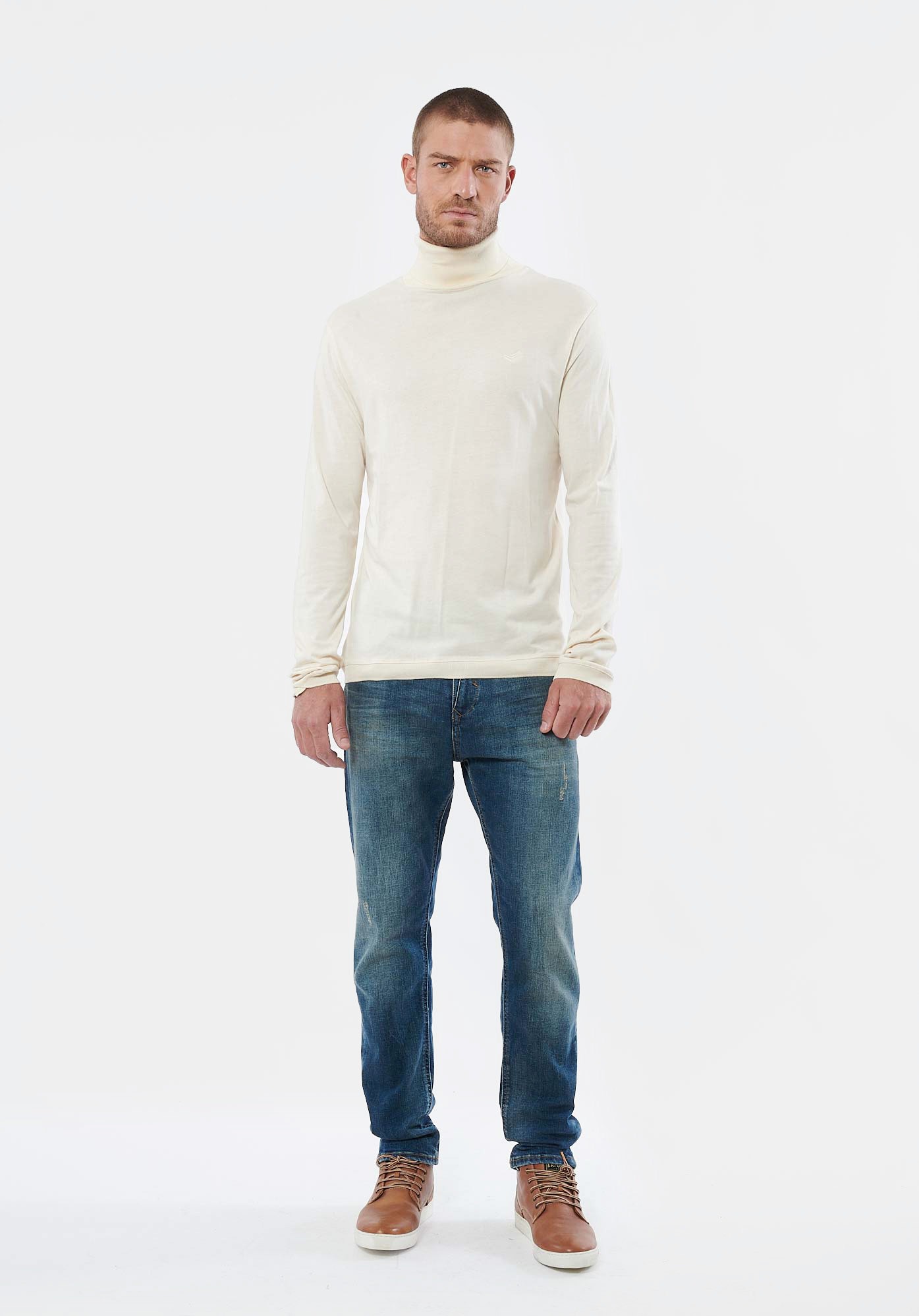 PASTE  T-shirt écru homme