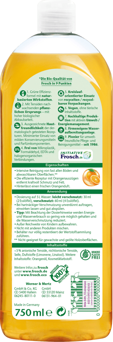 Allzweckreiniger Orange, 750 ml