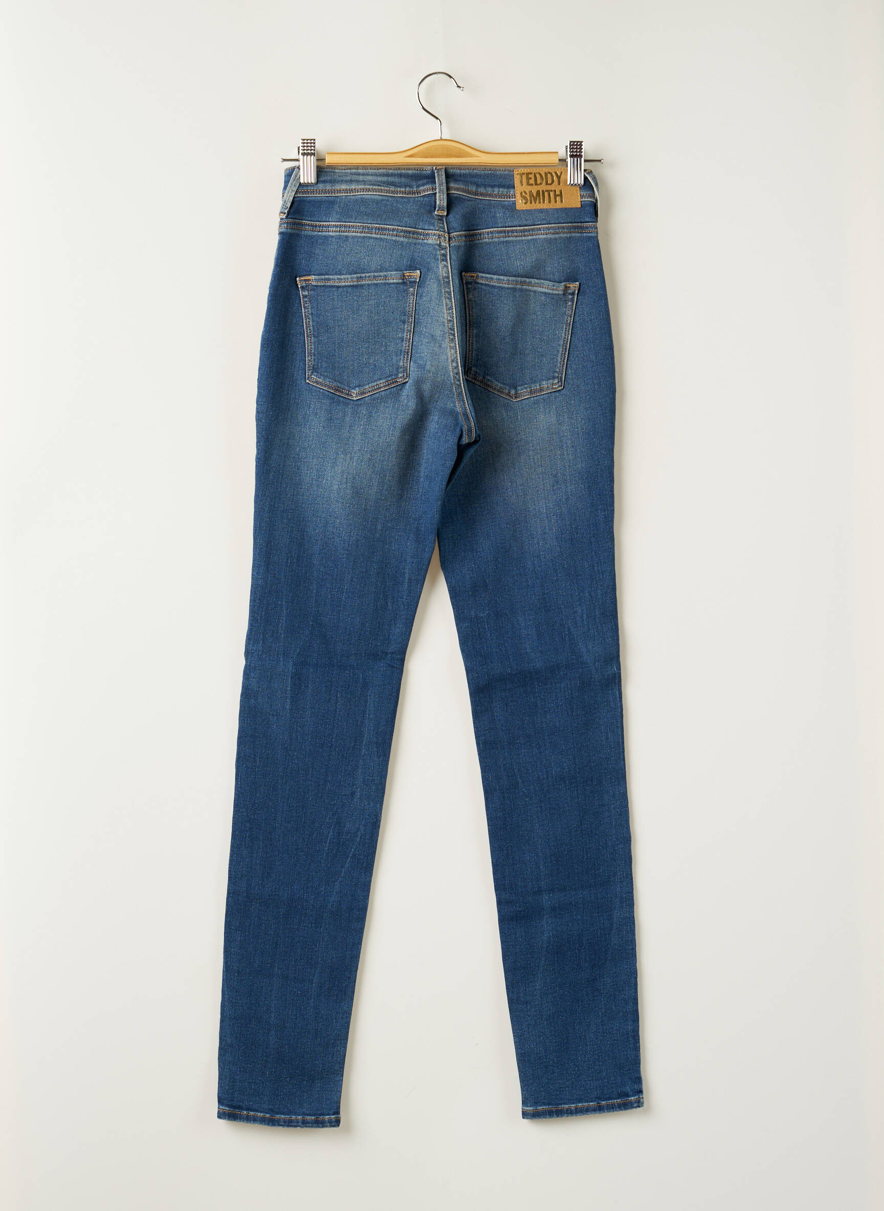 Teddy Smith Jeans Coupe Slim Fille couleur bleu