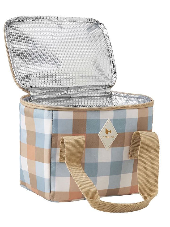 FABELAB Isoliertasche in Beige/ Hellblau - (L)22 x (B)16 x (T)14 cm günstig kaufen onesize