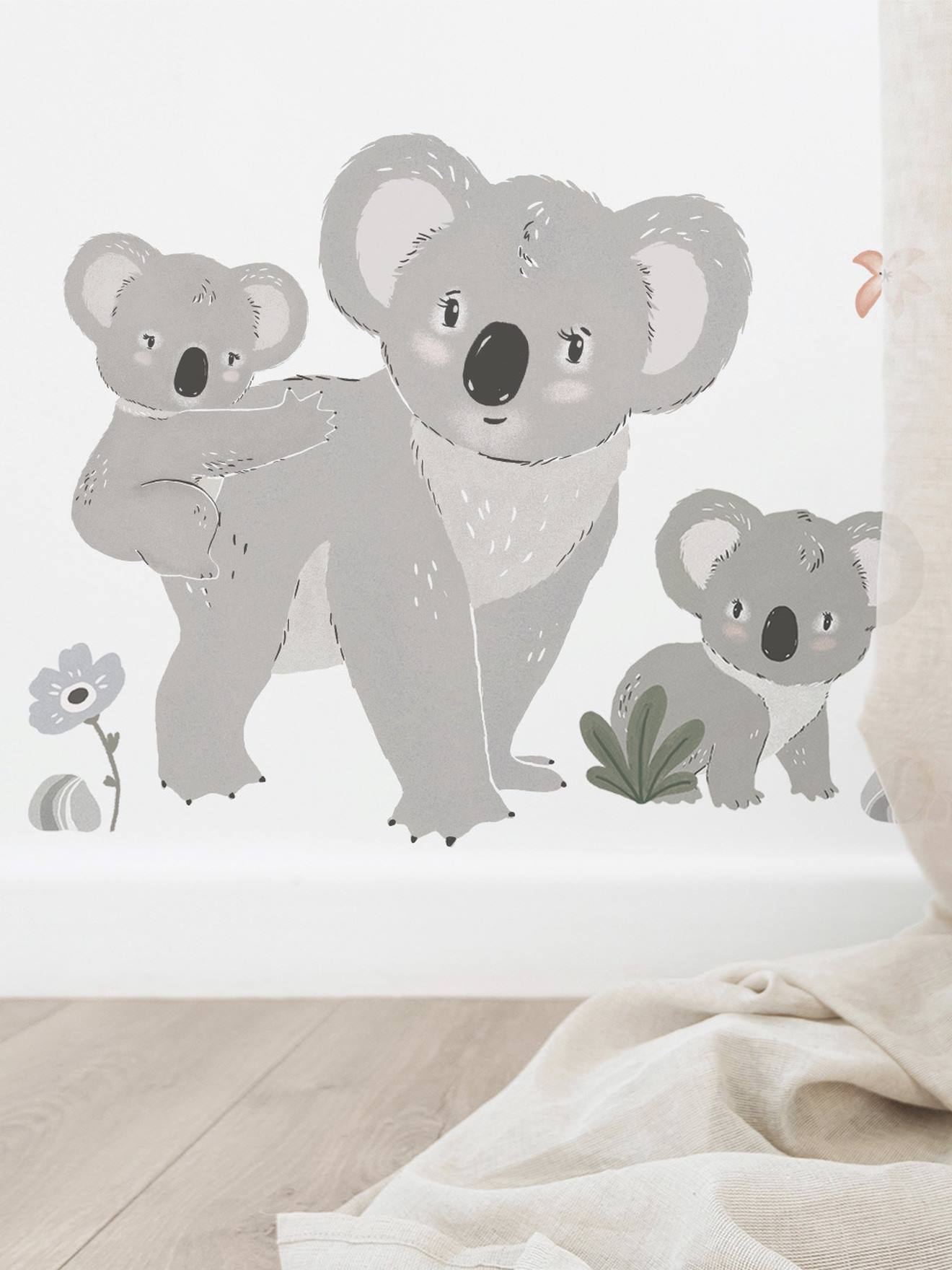 Stickers géants Branche Koala Lilydale LILIPINSO gris